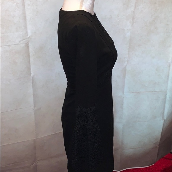 LuLu Black Lacey Sleeved Fun Casual Dress - Picture 8 of 9